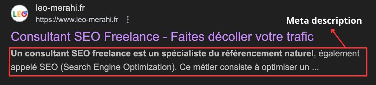 Exemple de meta description