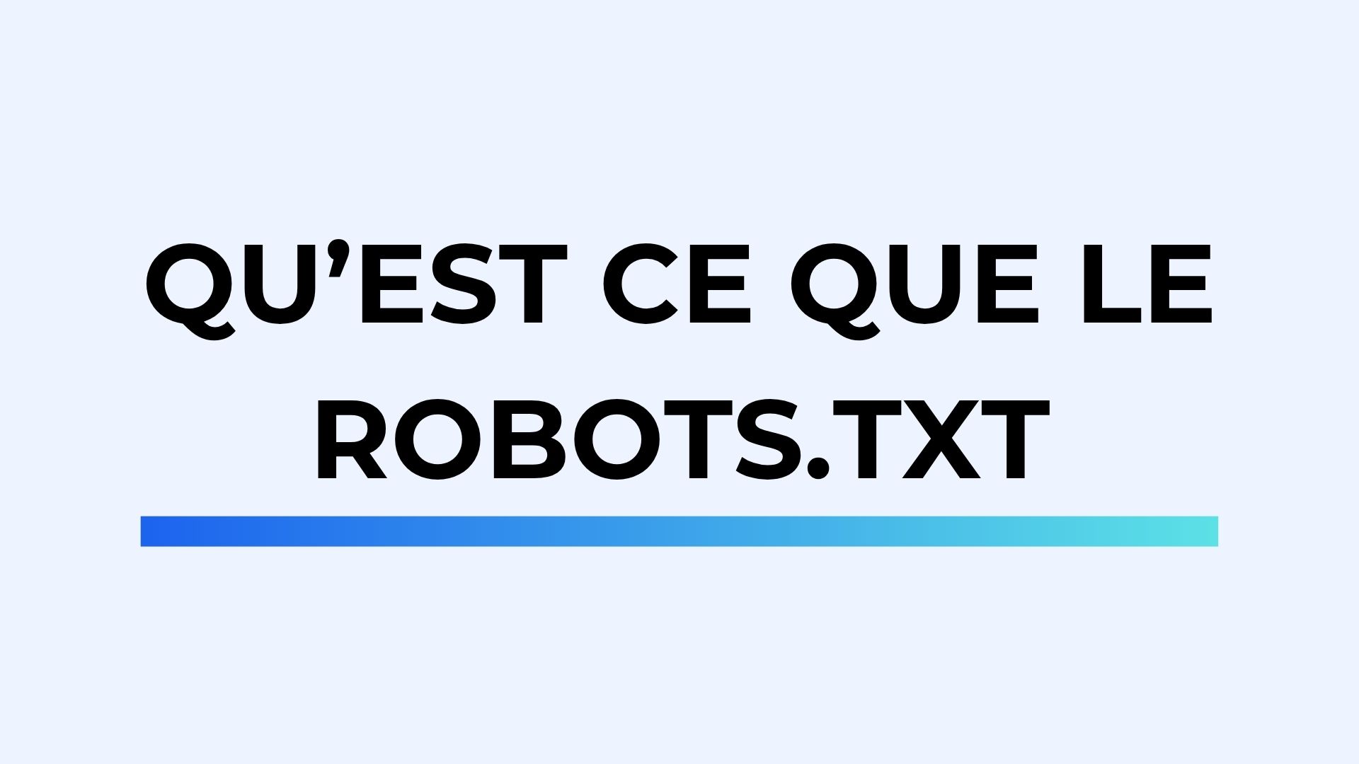 Qu'est ce que le robots.txt en SEO ?