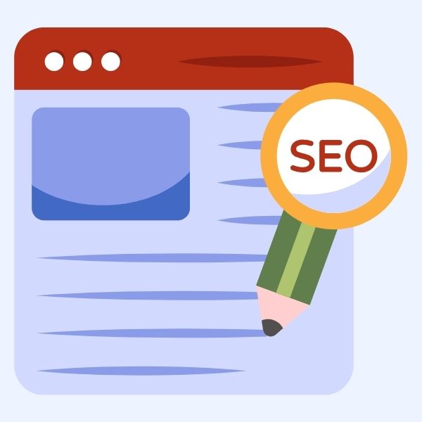 Rédaction web SEO, avec un crayon qui écrit sur un document papier