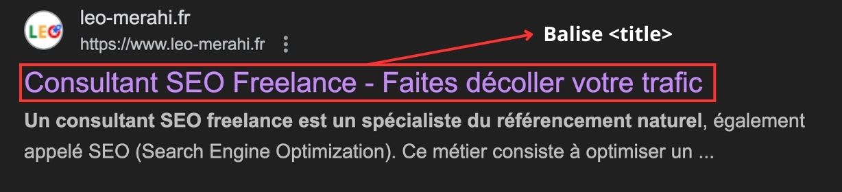Exemple balise title