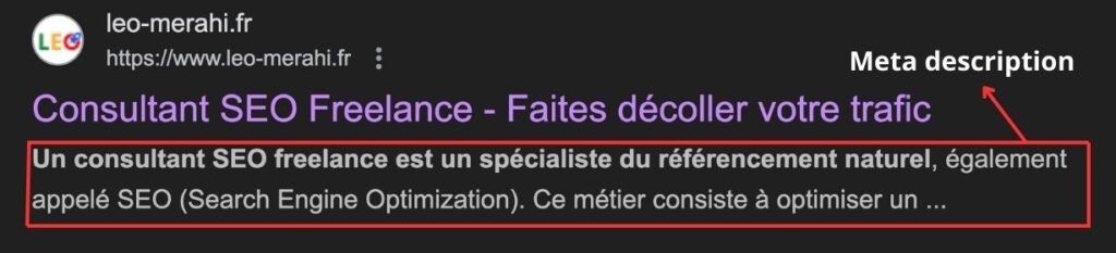 Exemple de meta description